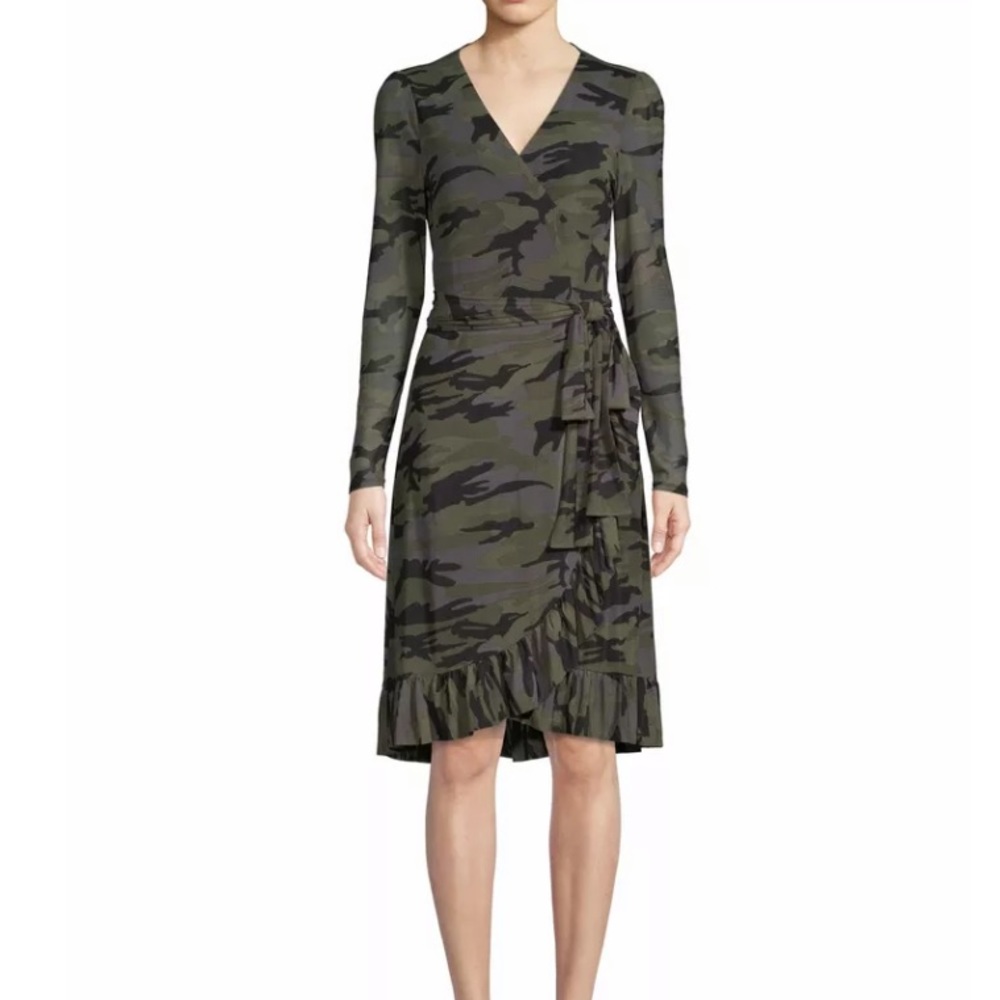 Scoop Camo Mesh Dress